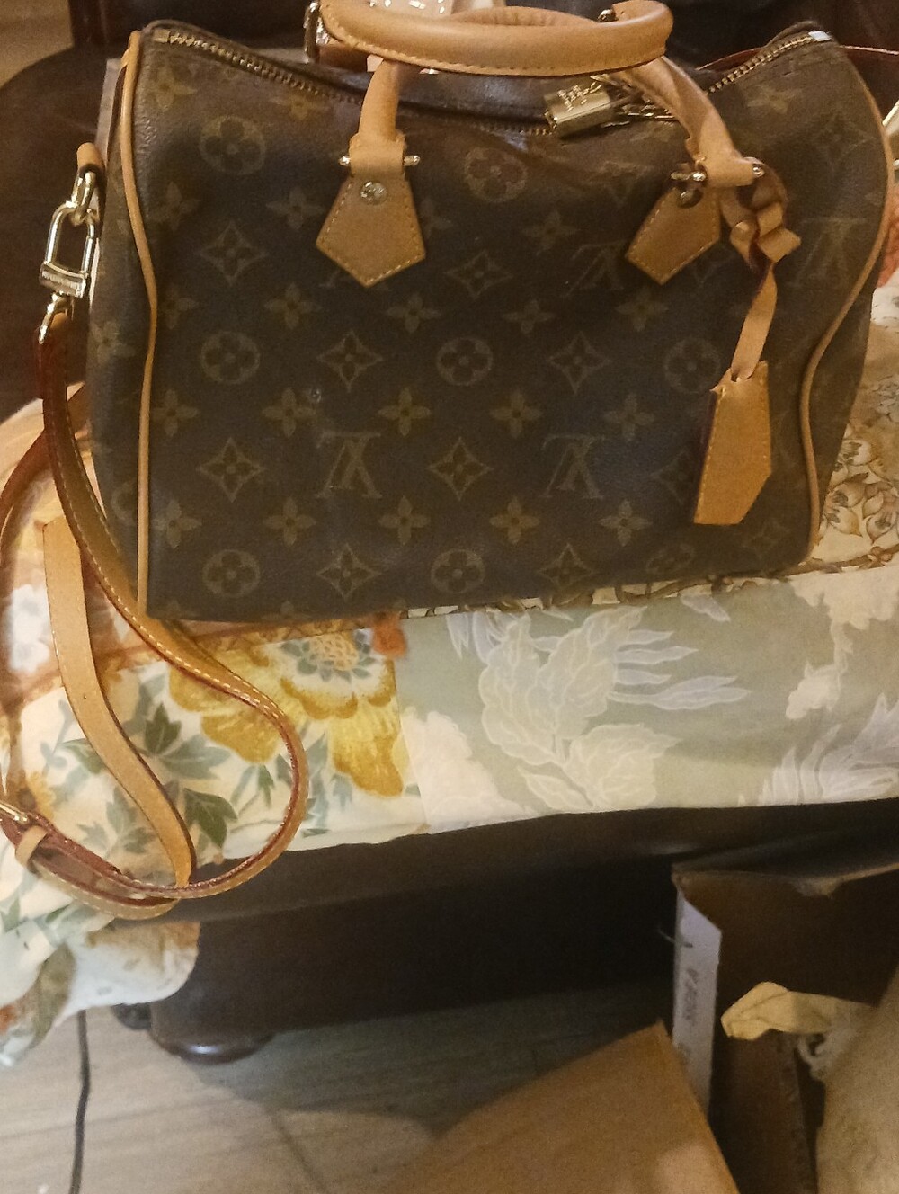 Louis Vuitton Brown Monogram Speedy Bandoulière Satchel - Brown - Picture 1 of 4
